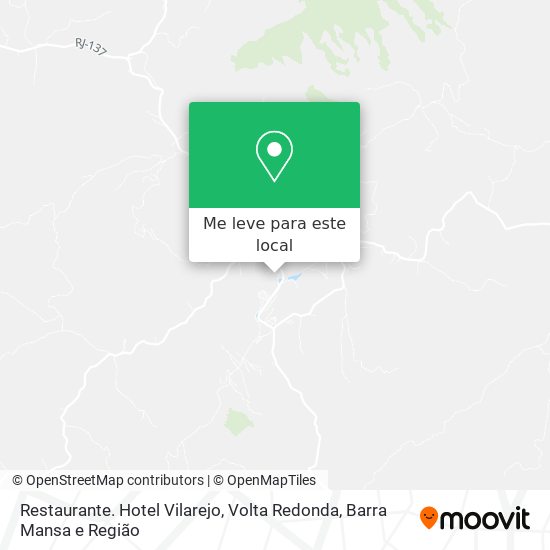 Restaurante. Hotel Vilarejo mapa