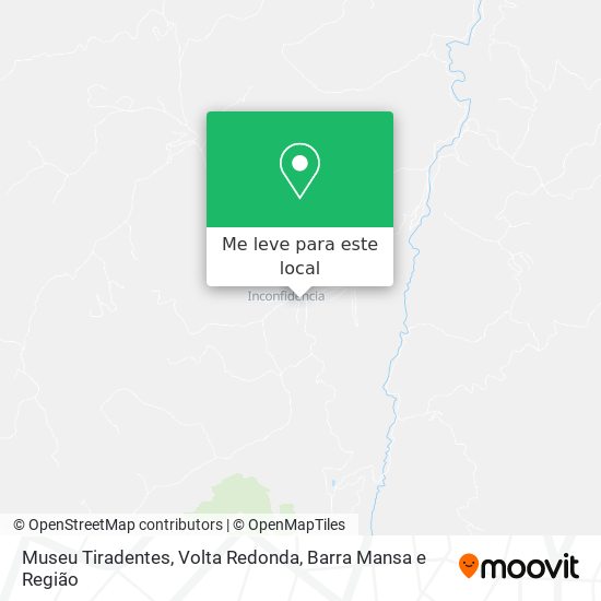 Museu Tiradentes mapa