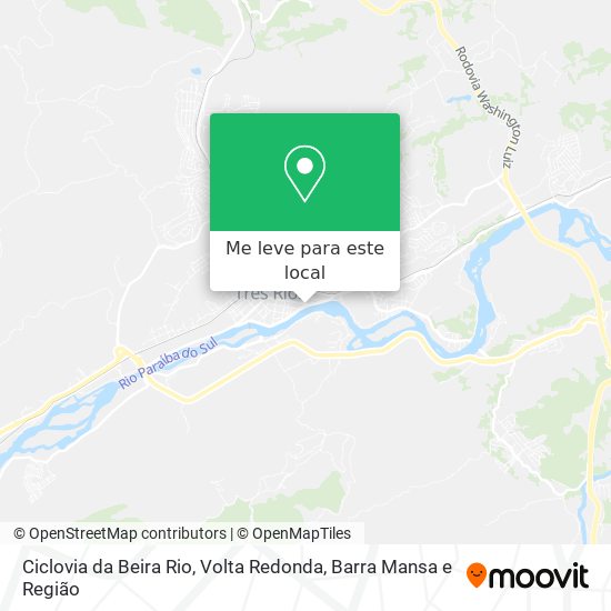 Ciclovia da Beira Rio mapa