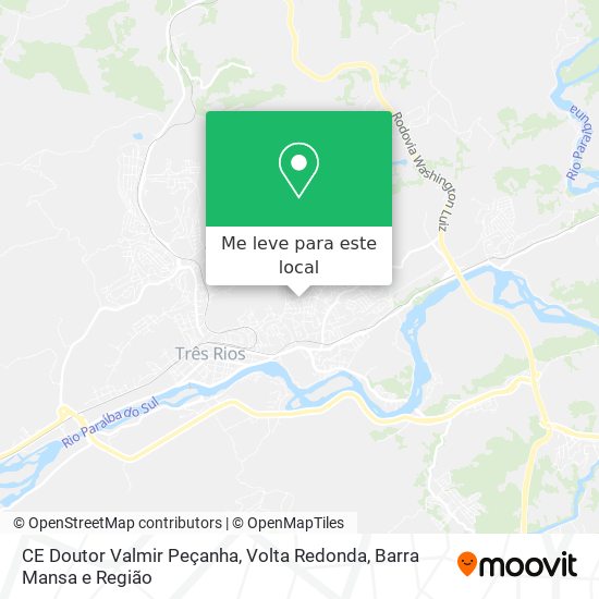 CE Doutor Valmir Peçanha mapa