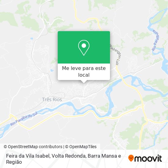 Feira da Vila Isabel mapa