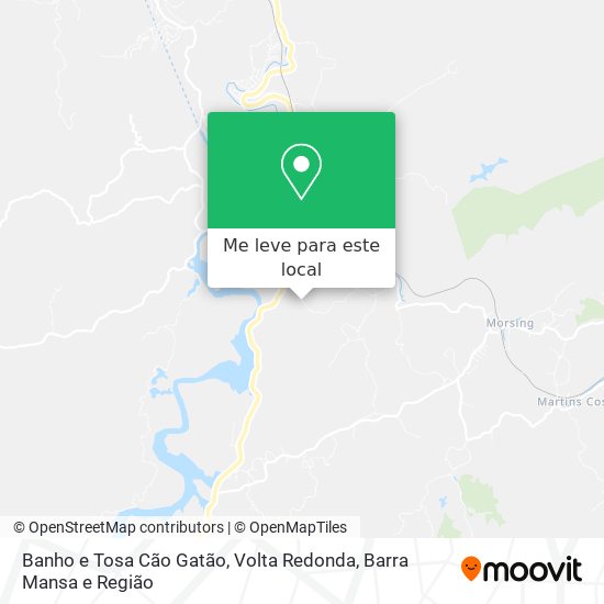 Banho e Tosa Cão Gatão mapa