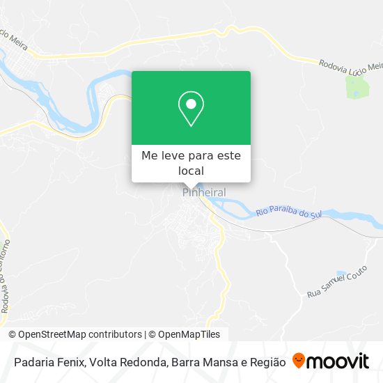 Padaria Fenix mapa