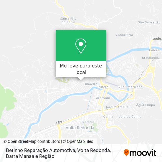 Betinho Reparação Automotiva mapa