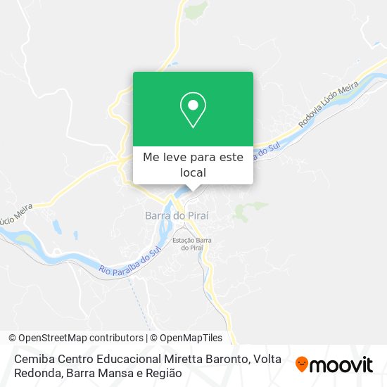 Cemiba Centro Educacional Miretta Baronto mapa