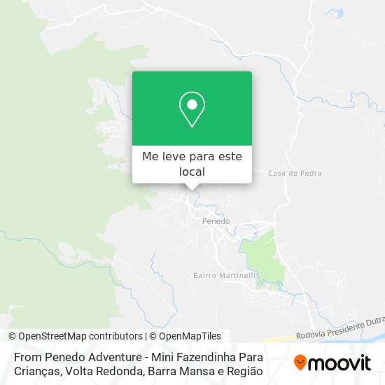 From Penedo Adventure - Mini Fazendinha Para Crianças mapa