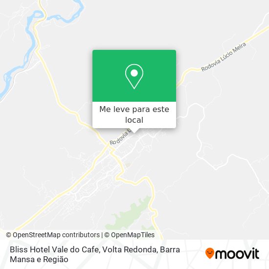 Bliss Hotel Vale do Cafe mapa