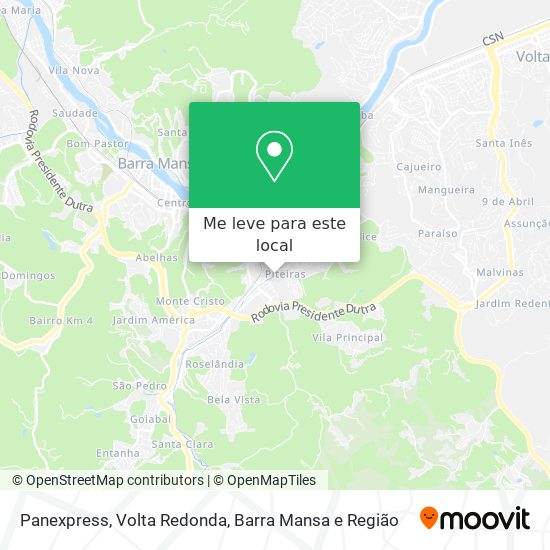 Panexpress mapa