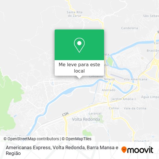 Americanas Express mapa