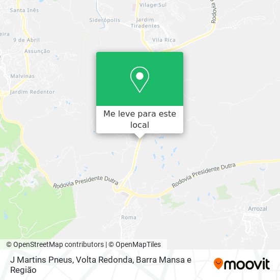 J Martins Pneus mapa