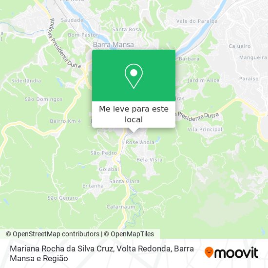 Mariana Rocha da Silva Cruz mapa