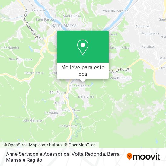 Anne Servicos e Acessorios mapa