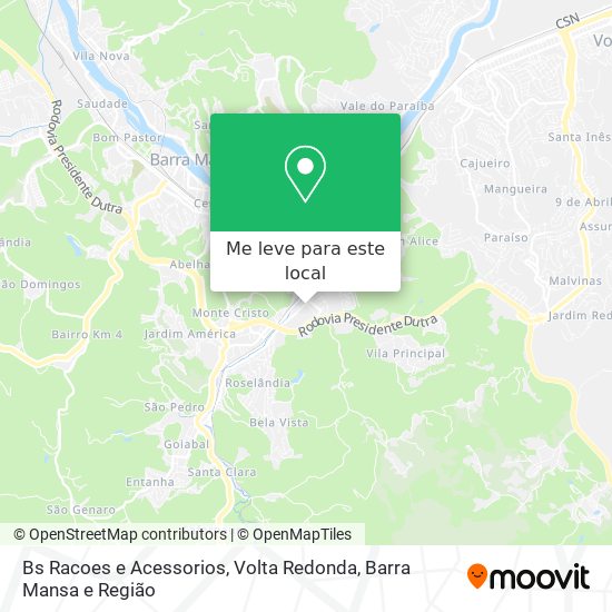 Bs Racoes e Acessorios mapa