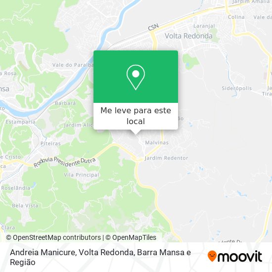 Andreia Manicure mapa