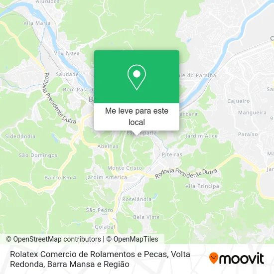 Rolatex Comercio de Rolamentos e Pecas mapa
