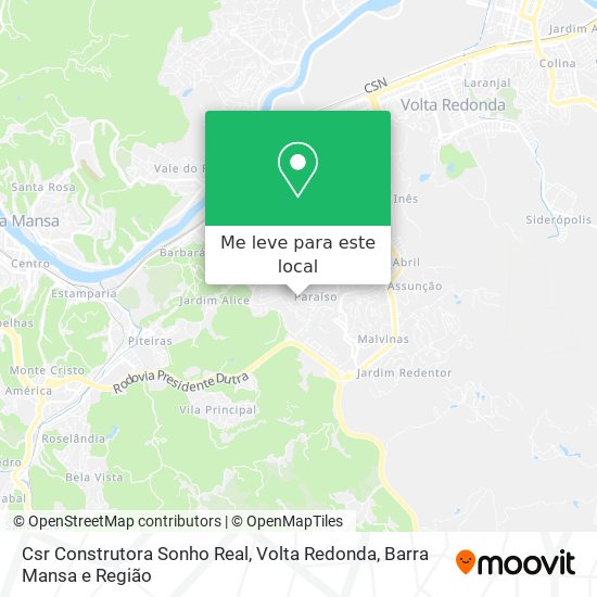 Csr Construtora Sonho Real mapa