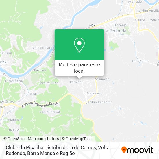 Clube da Picanha Distribuidora de Carnes mapa