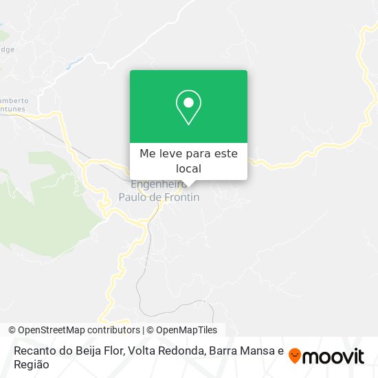 Recanto do Beija Flor mapa