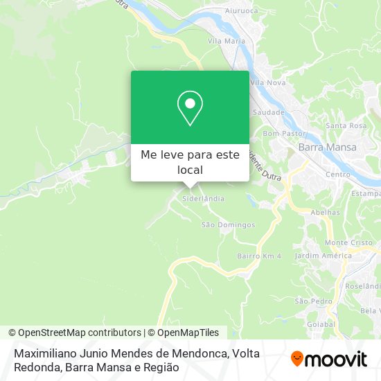 Maximiliano Junio Mendes de Mendonca mapa