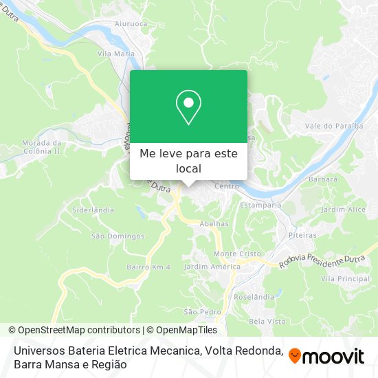 Universos Bateria Eletrica Mecanica mapa