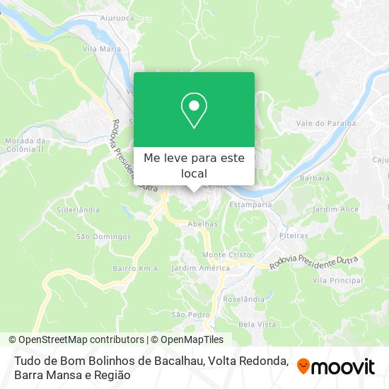 Tudo de Bom Bolinhos de Bacalhau mapa