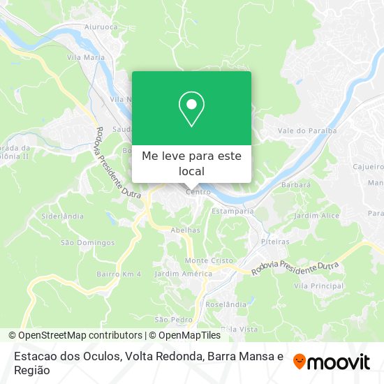 Estacao dos Oculos mapa