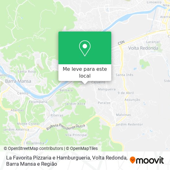 La Favorita Pizzaria e Hamburgueria mapa