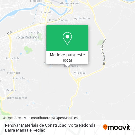 Renovar Materiais de Construcao mapa