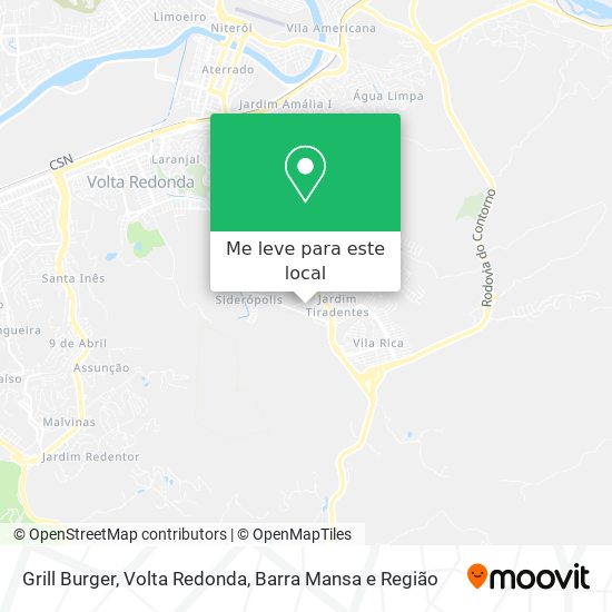 Grill Burger mapa
