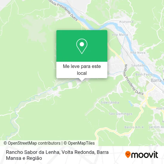 Rancho Sabor da Lenha mapa