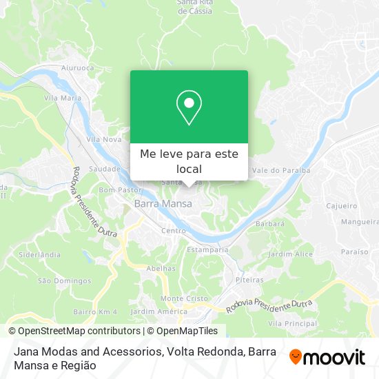 Jana Modas and Acessorios mapa
