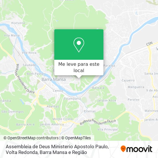 Assembleia de Deus Ministerio Apostolo Paulo mapa