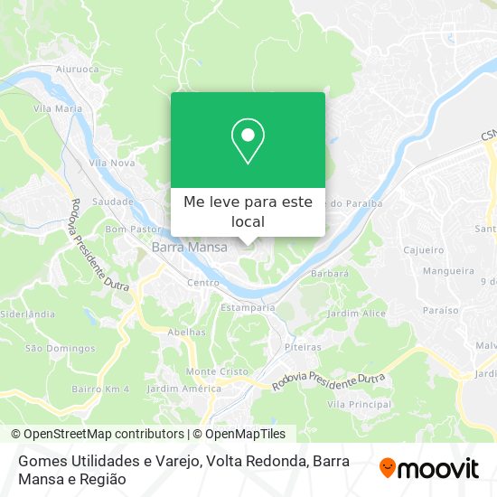 Gomes Utilidades e Varejo mapa