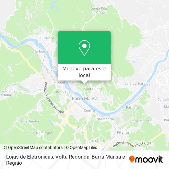 Lojas de Eletronicas mapa