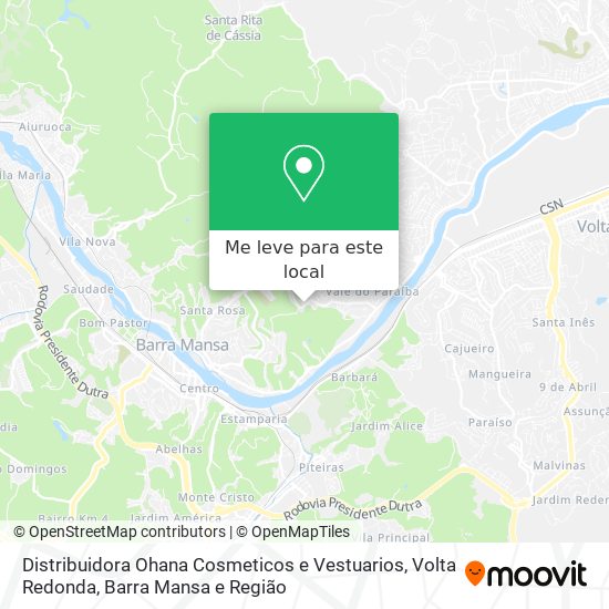 Distribuidora Ohana Cosmeticos e Vestuarios mapa