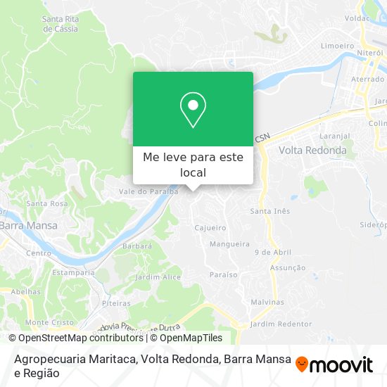 Agropecuaria Maritaca mapa