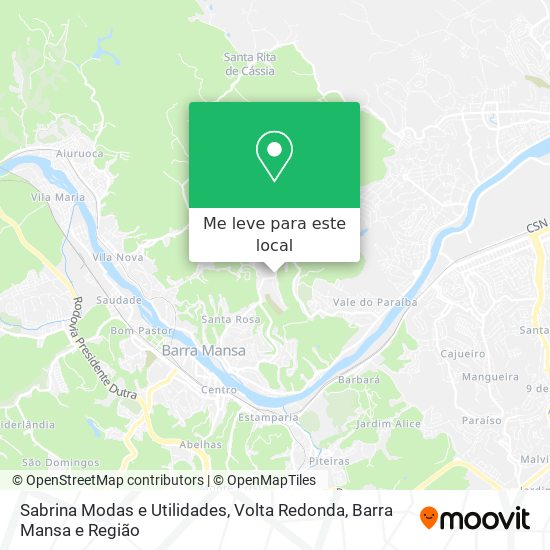 Sabrina Modas e Utilidades mapa