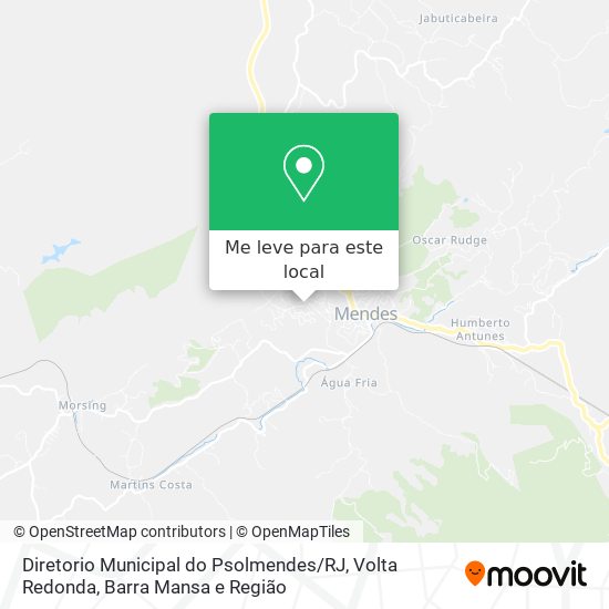 Diretorio Municipal do Psolmendes / RJ mapa