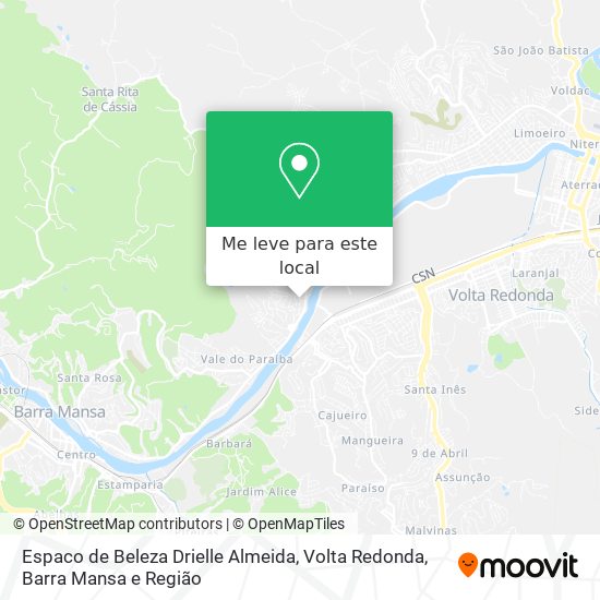 Espaco de Beleza Drielle Almeida mapa