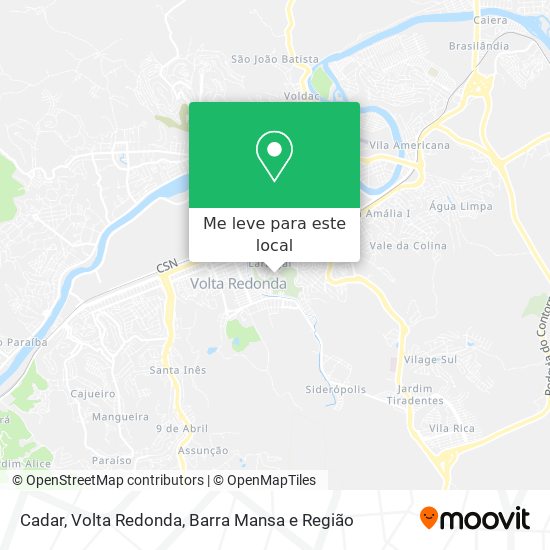 Cadar mapa