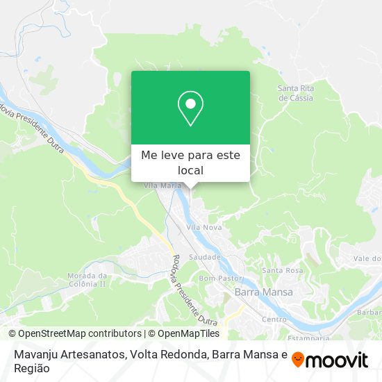 Mavanju Artesanatos mapa