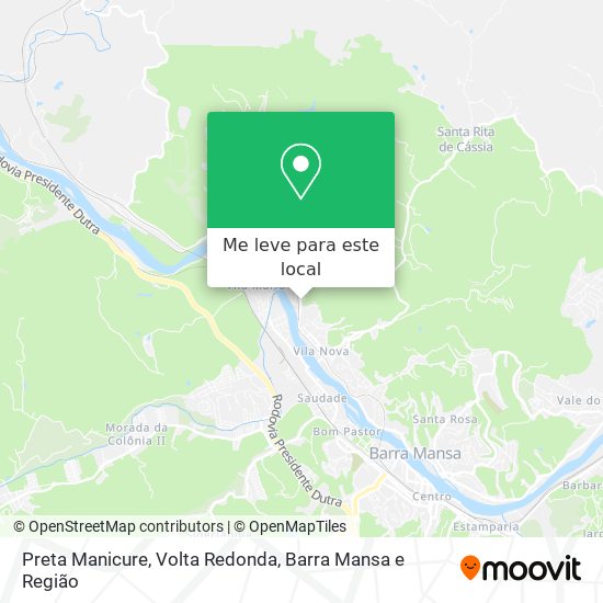 Preta Manicure mapa