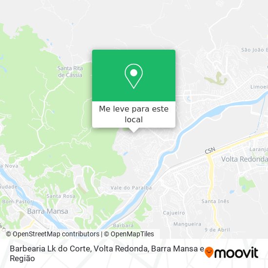 Barbearia Lk do Corte mapa