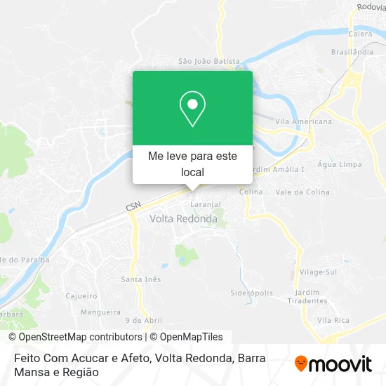 Feito Com Acucar e Afeto mapa