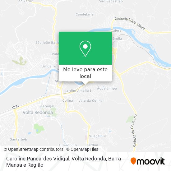 Caroline Pancardes Vidigal mapa