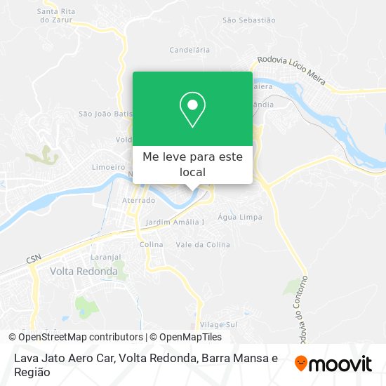 Lava Jato Aero Car mapa