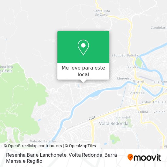 Resenha Bar e Lanchonete mapa