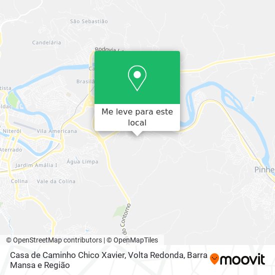 Casa de Caminho Chico Xavier mapa