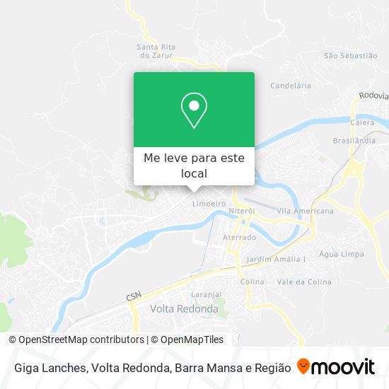 Giga Lanches mapa