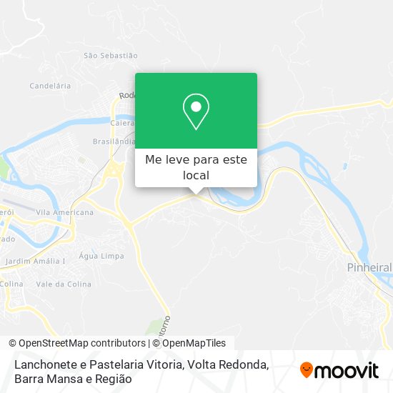 Lanchonete e Pastelaria Vitoria mapa